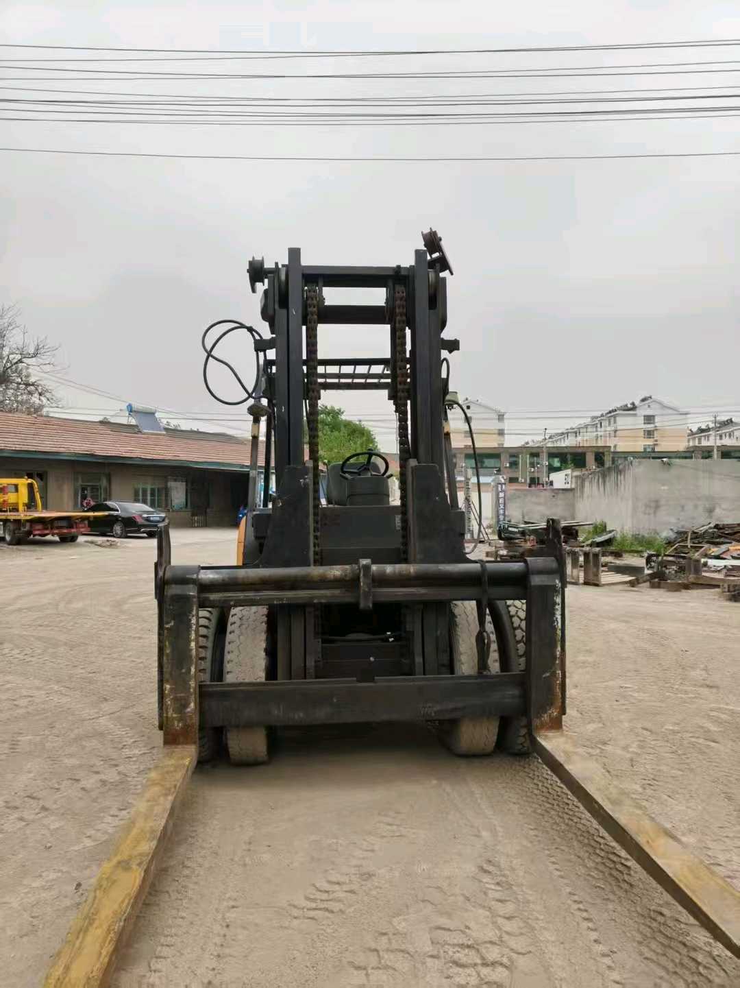 山东德州二手杭叉R系列10吨0款升高3米柴油叉车
