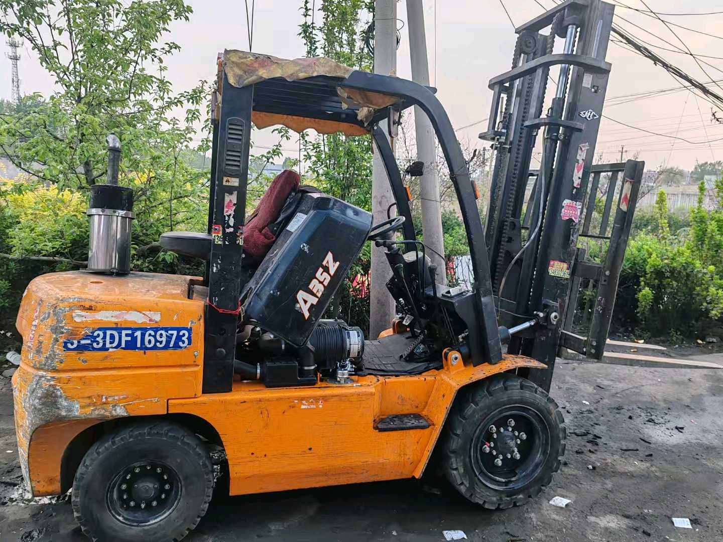 河北邯郸二手杭叉A系列3.5吨2020款升高3.6米柴油叉车