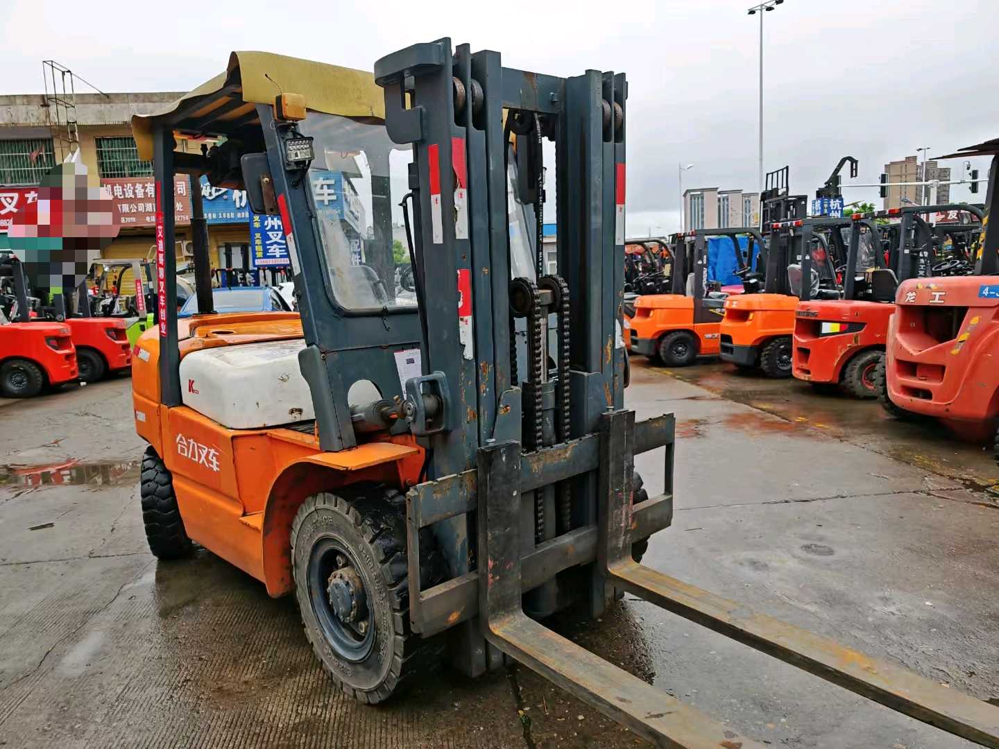 湖南长沙二手合力K系列5吨2019款升高3米柴油叉车
