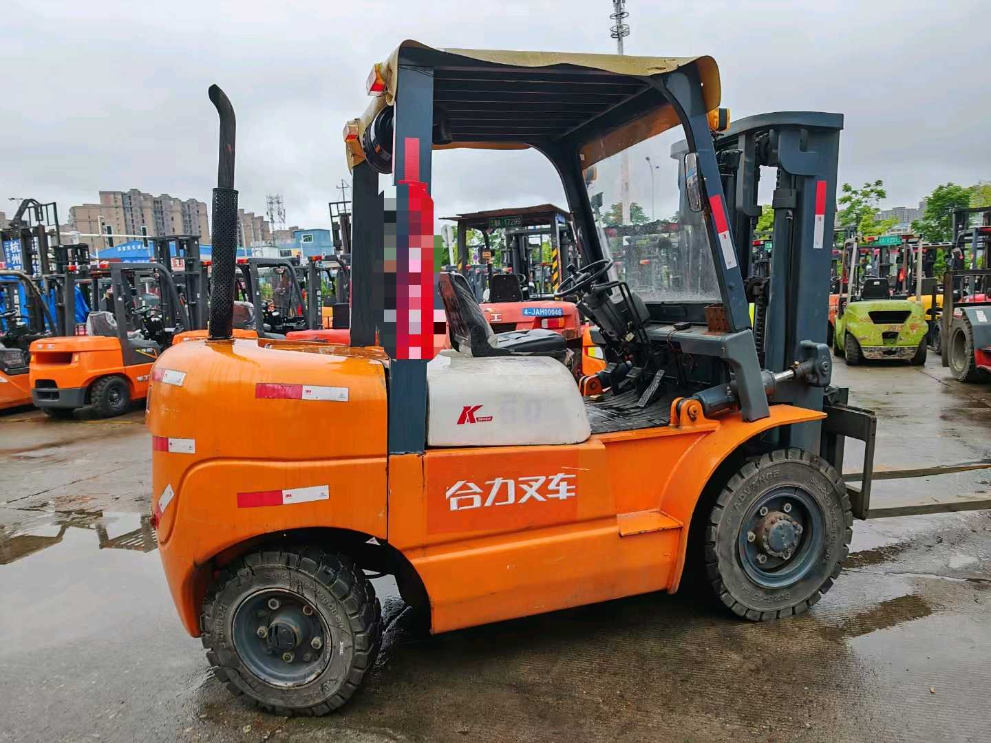 湖南长沙二手合力K系列5吨2019款升高3米柴油叉车