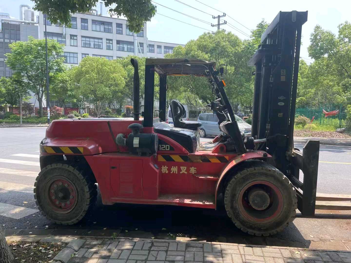 浙江温州二手杭叉X系列10吨2023款升高3米柴油叉车