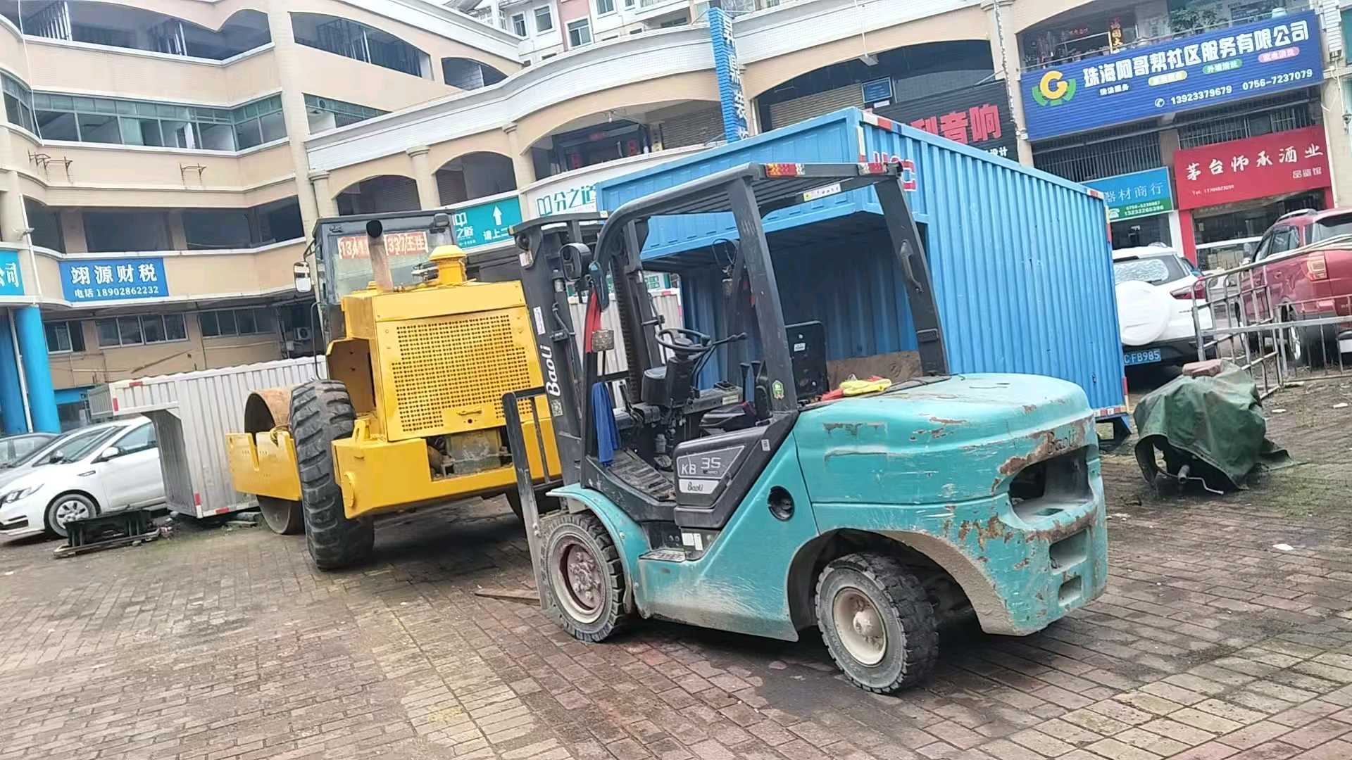 广东珠海二手宝骊N系列3.5吨2023款升高3米柴油叉车