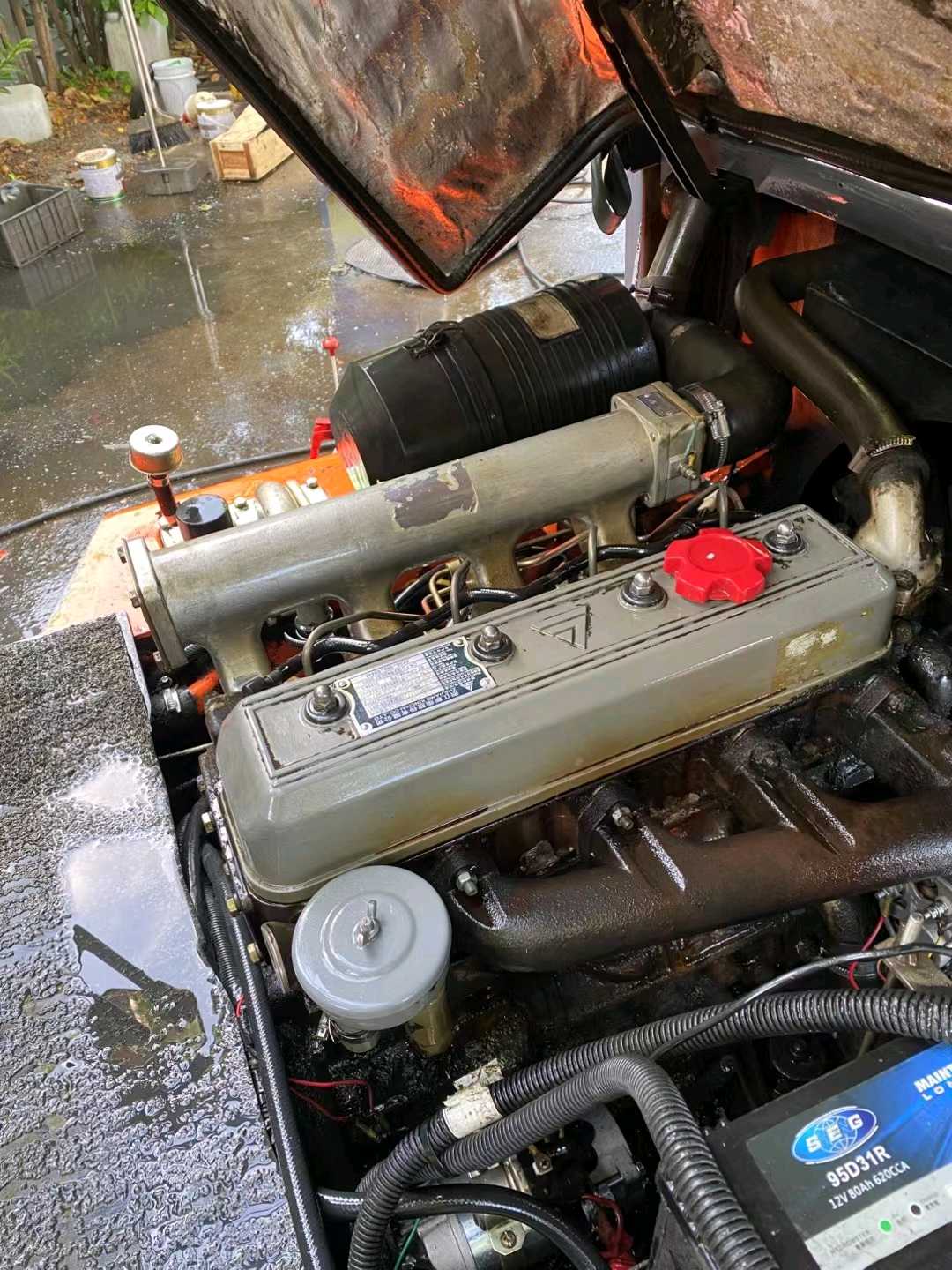 江苏苏州二手江淮H系列3.8吨2012款升高4米柴油叉车