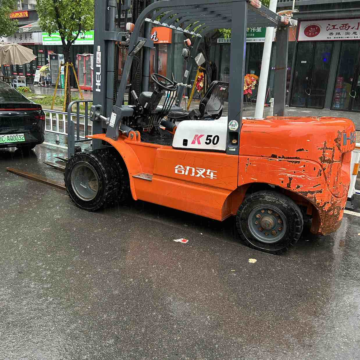 浙江温州二手合力K系列5吨2020款升高4米柴油叉车