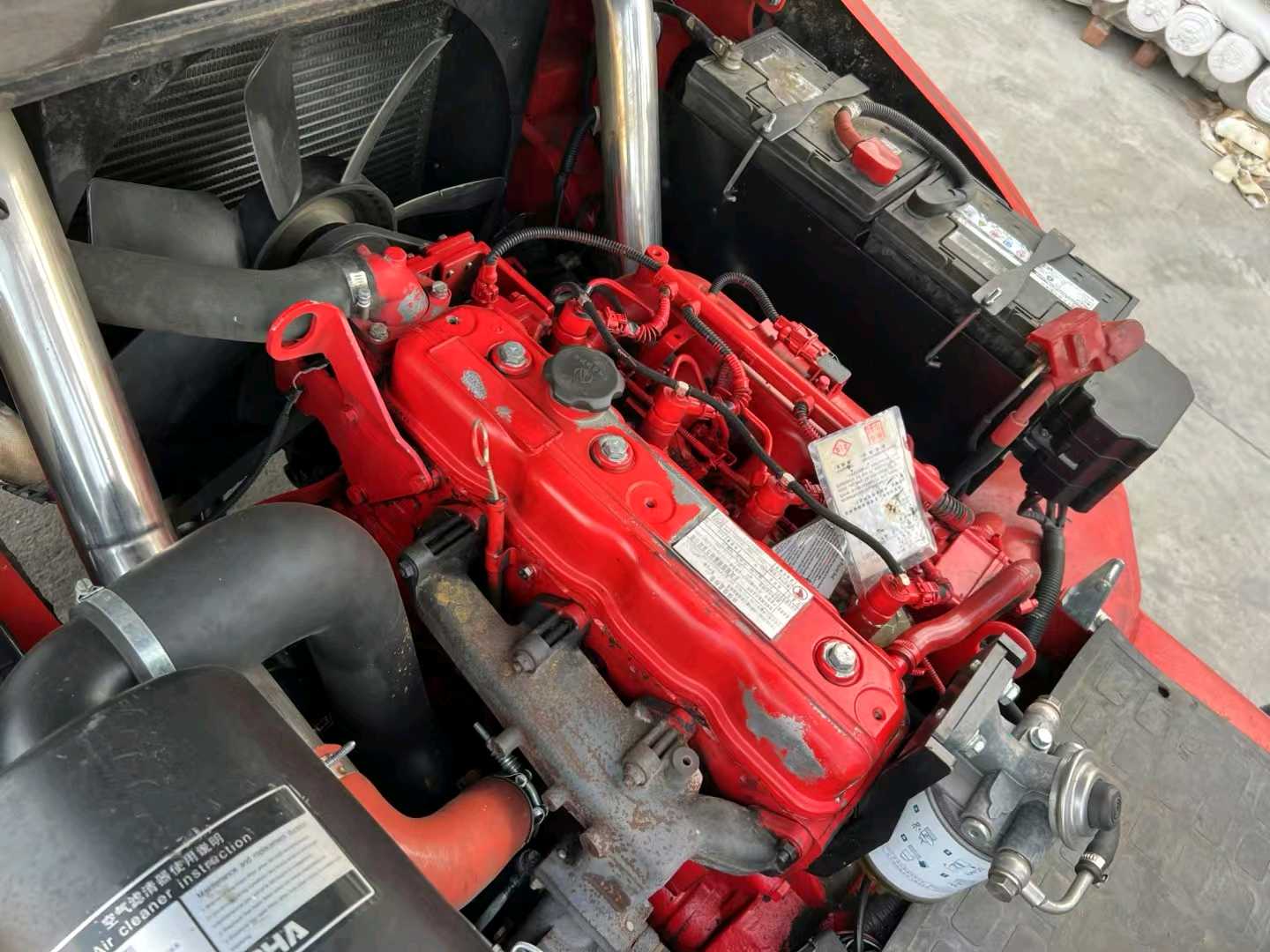 江苏苏州二手杭叉X系列4.5吨2021款升高5.5米柴油叉车