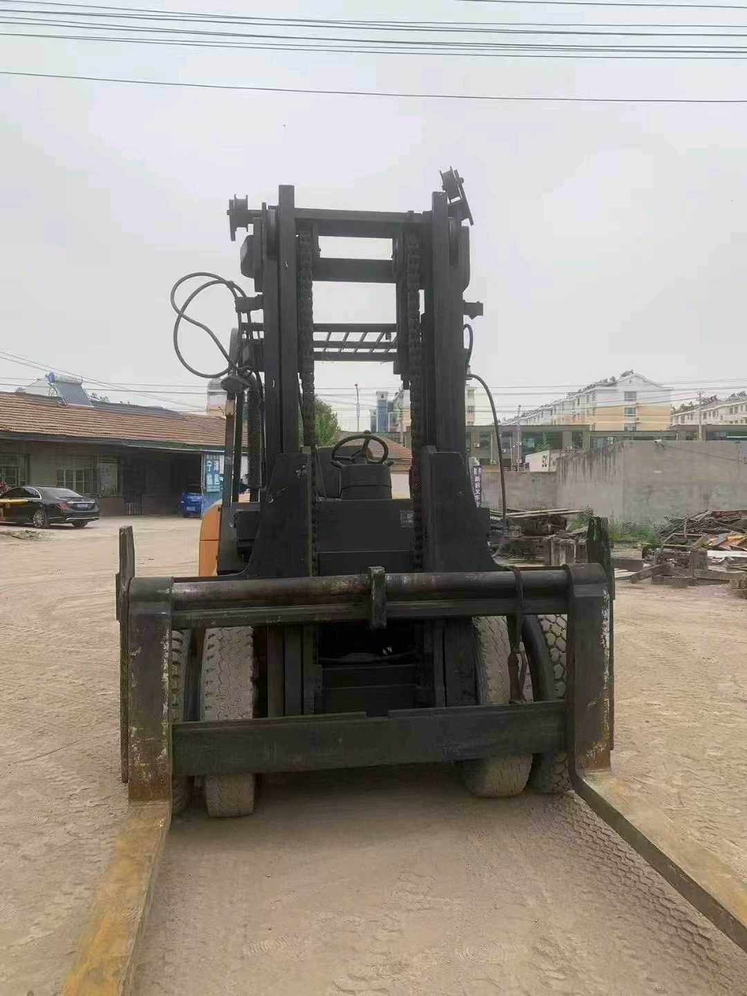 山东德州二手杭叉A系列10吨0款升高3米柴油叉车