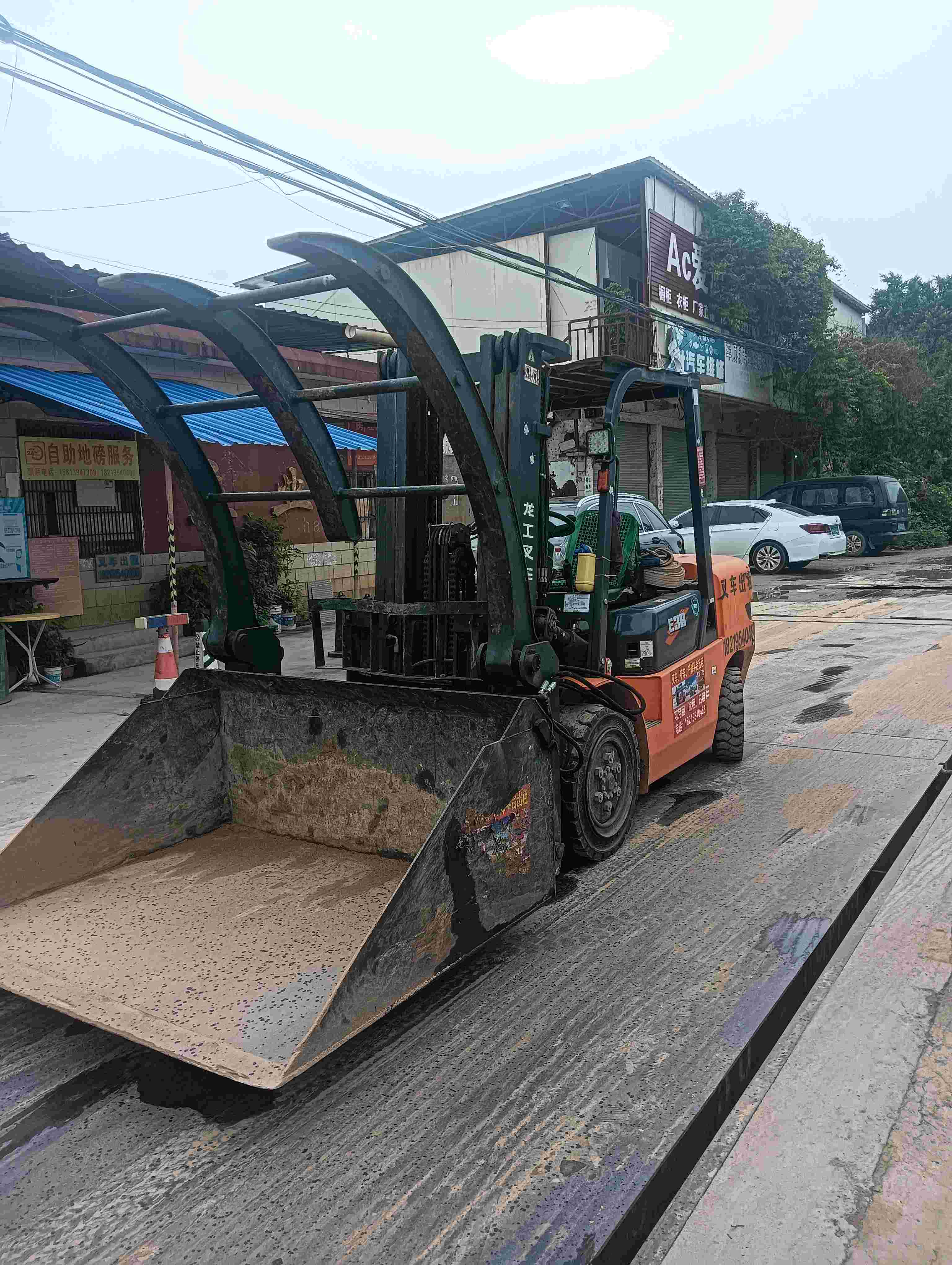 广东肇庆二手龙工FD系列3.8吨2023款升高4.5米柴油叉车