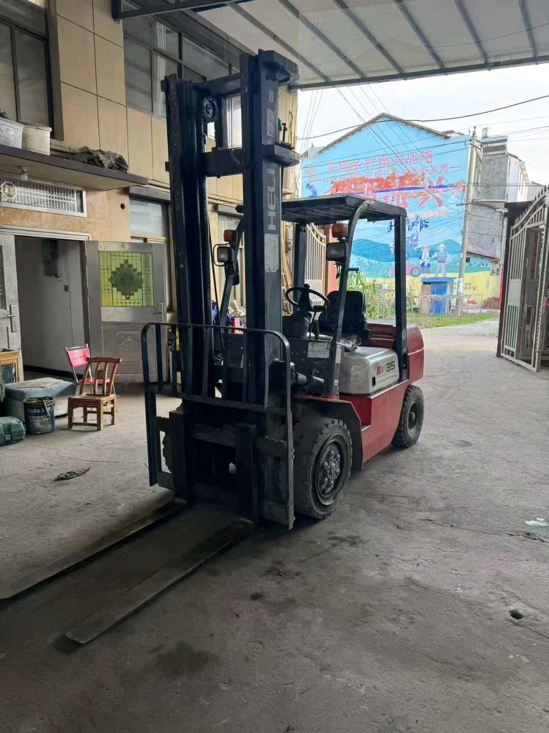 山东济南二手合力K系列3.5吨2018款升高4米柴油叉车