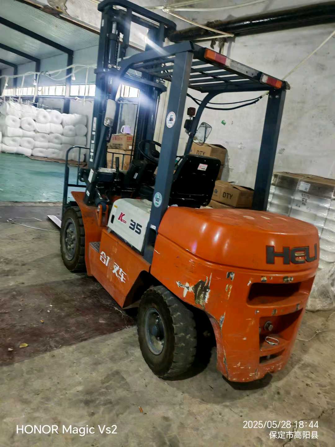 河北保定二手合力K系列3.5吨2022款升高4米柴油叉车