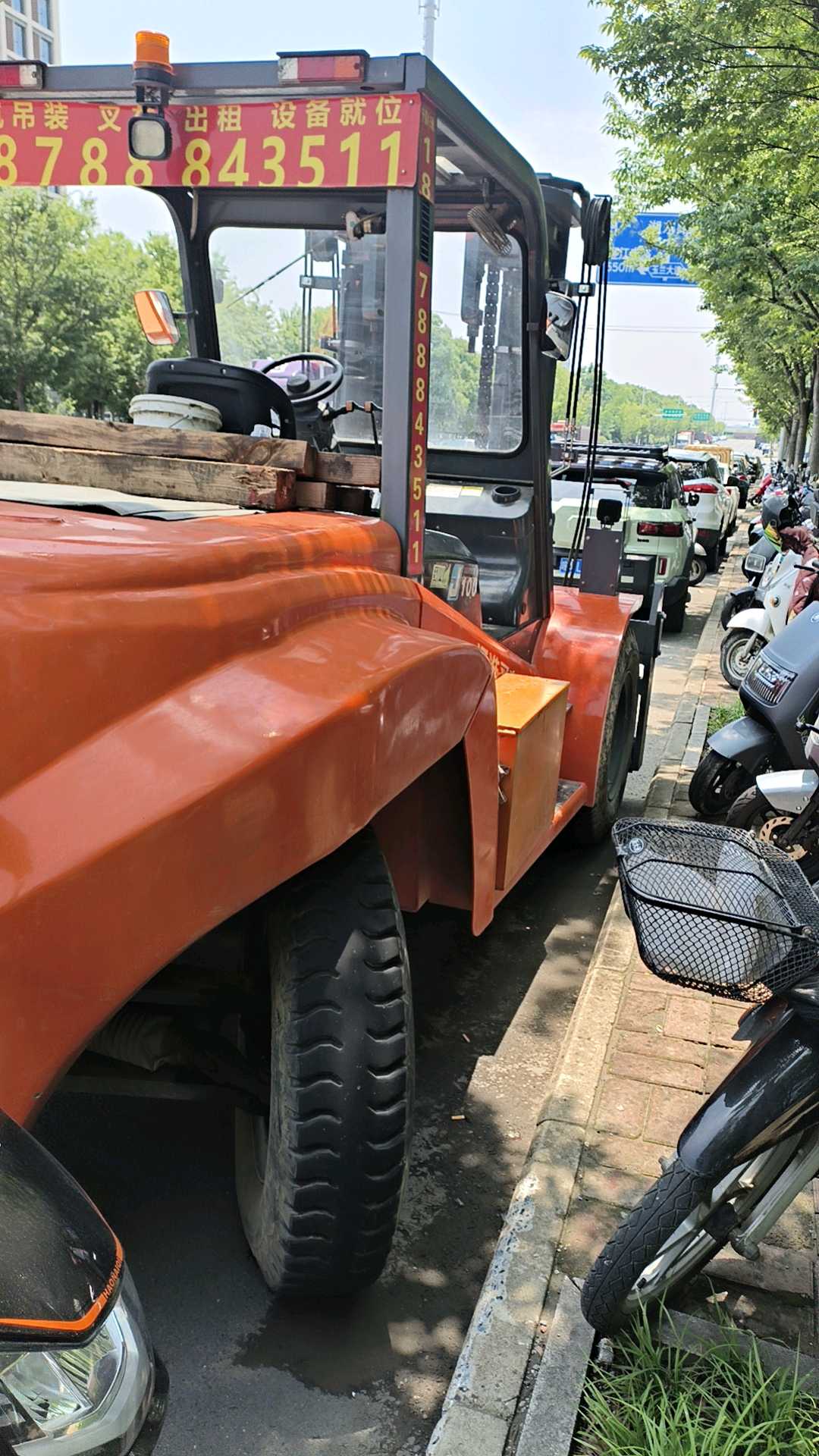 安徽合肥二手江淮H系列10吨2024款升高3米柴油叉车
