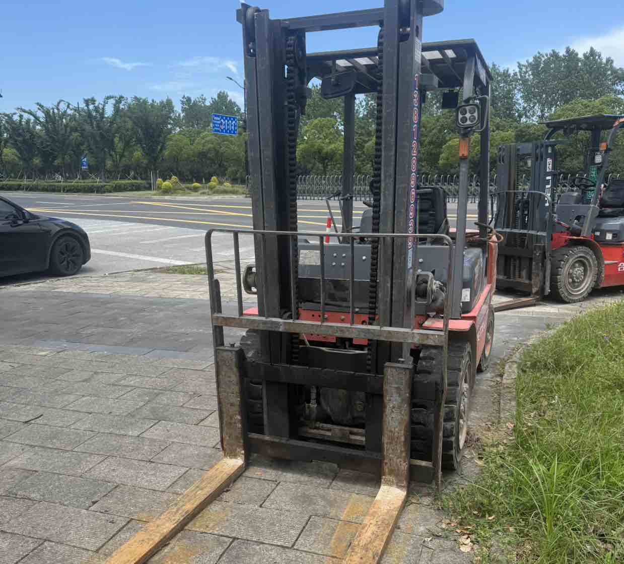 上海二手龙工FD系列3.5吨2021款升高3米柴油叉车