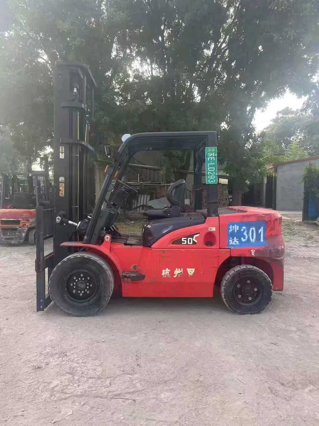 山东德州二手杭叉X系列5吨2020款升高4.5米柴油叉车