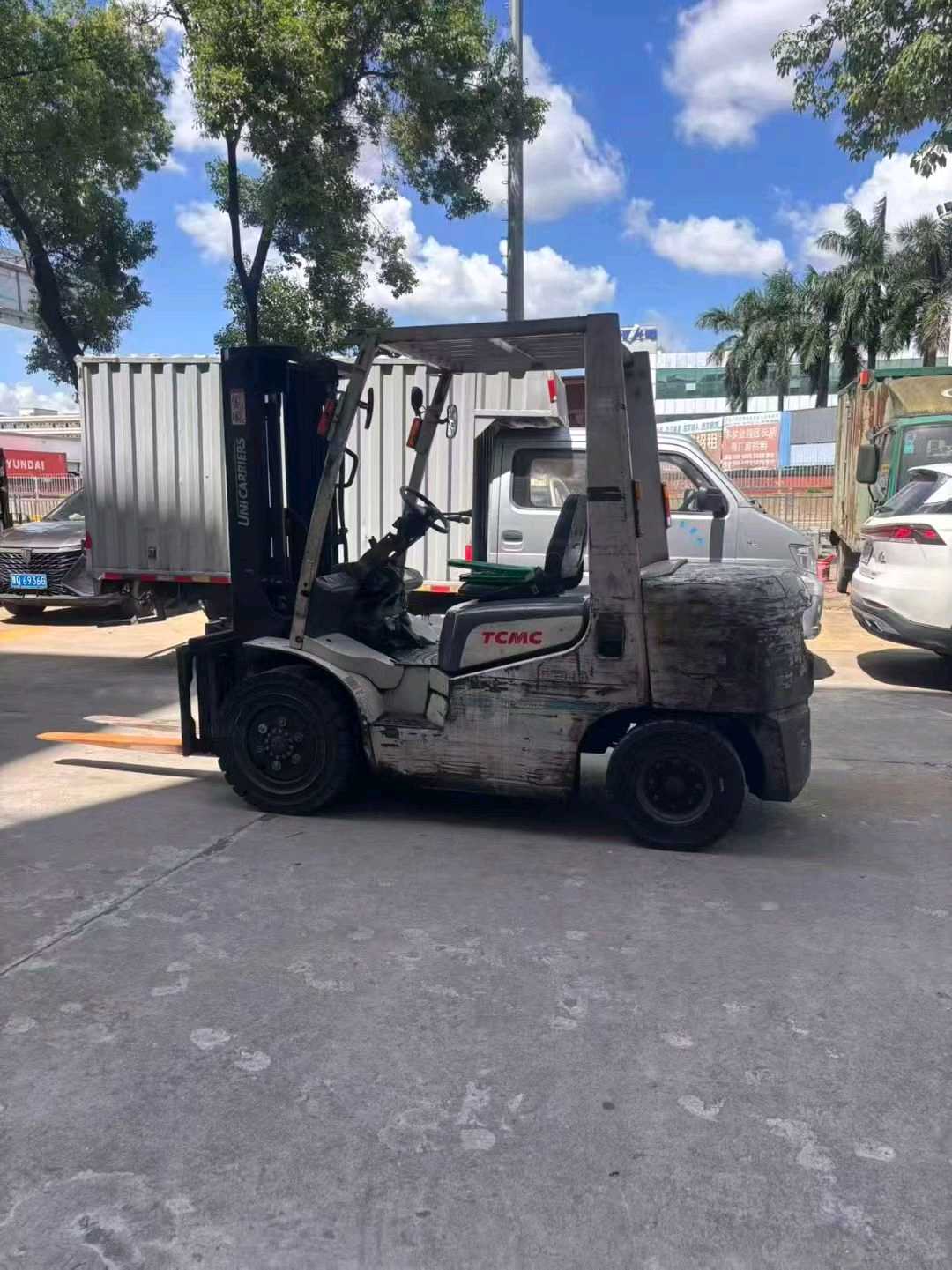 广东东莞二手TCMTCM3吨0款升高3米柴油叉车