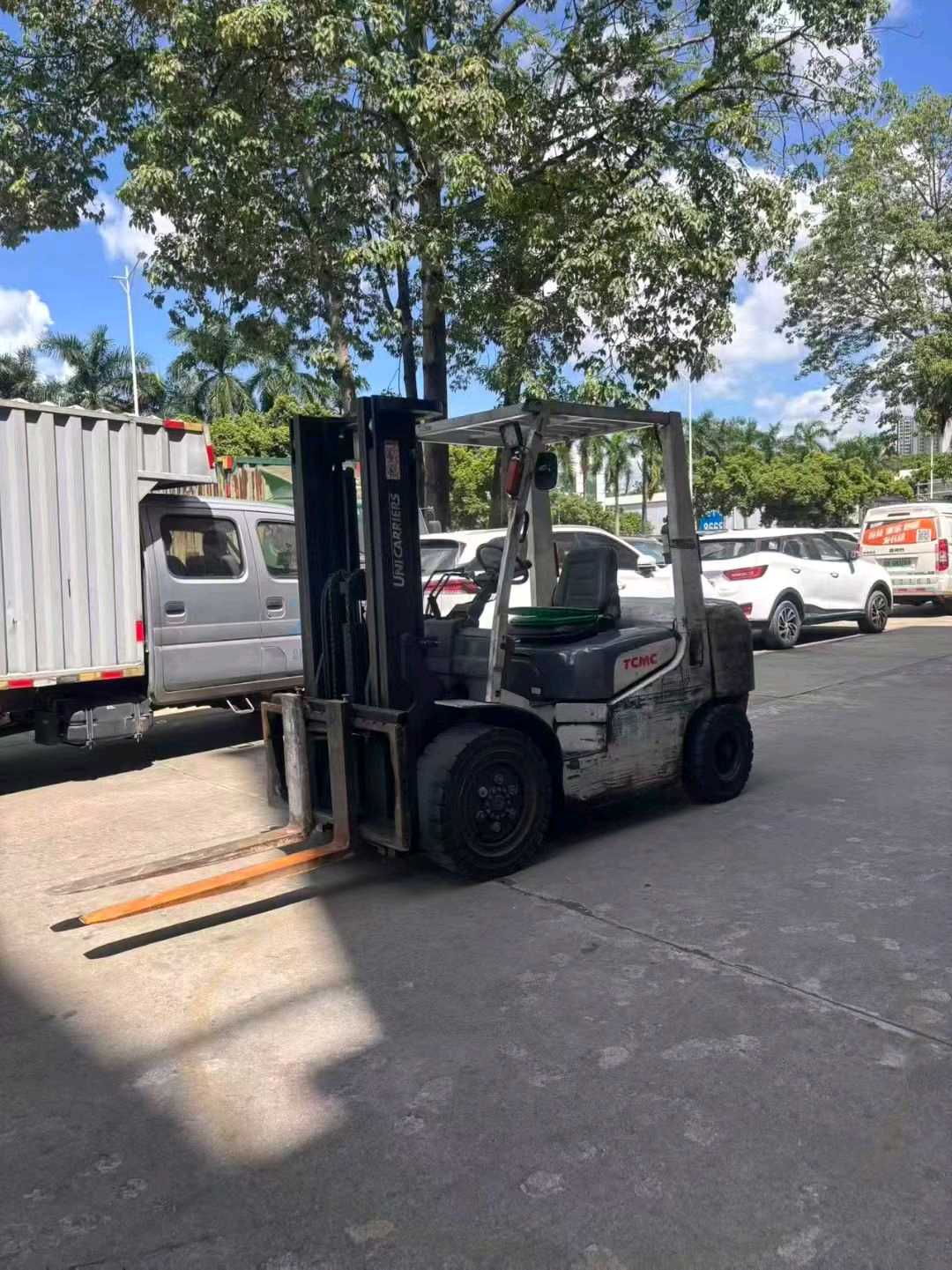 广东东莞二手TCMTCM3吨0款升高3米柴油叉车