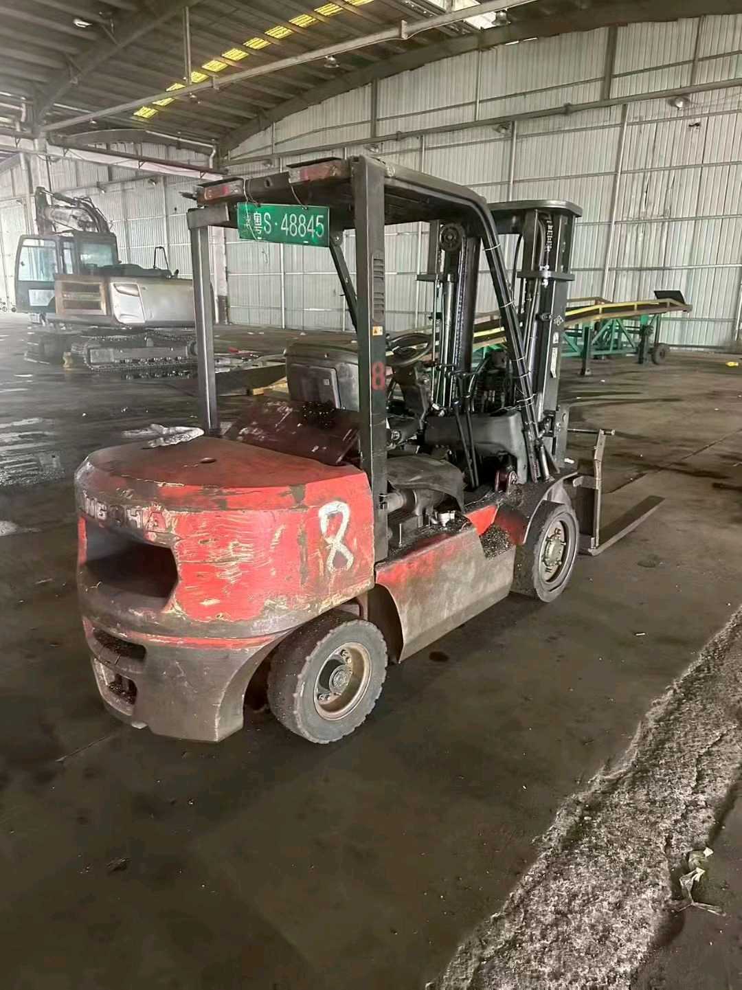 广东东莞二手杭叉X系列3.5吨2022款升高4.5米柴油叉车