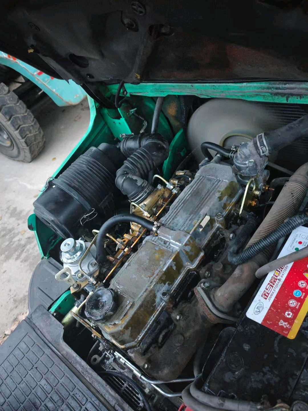 天津市北辰区二手三菱力至优系列2吨2014款升高0米柴油叉车