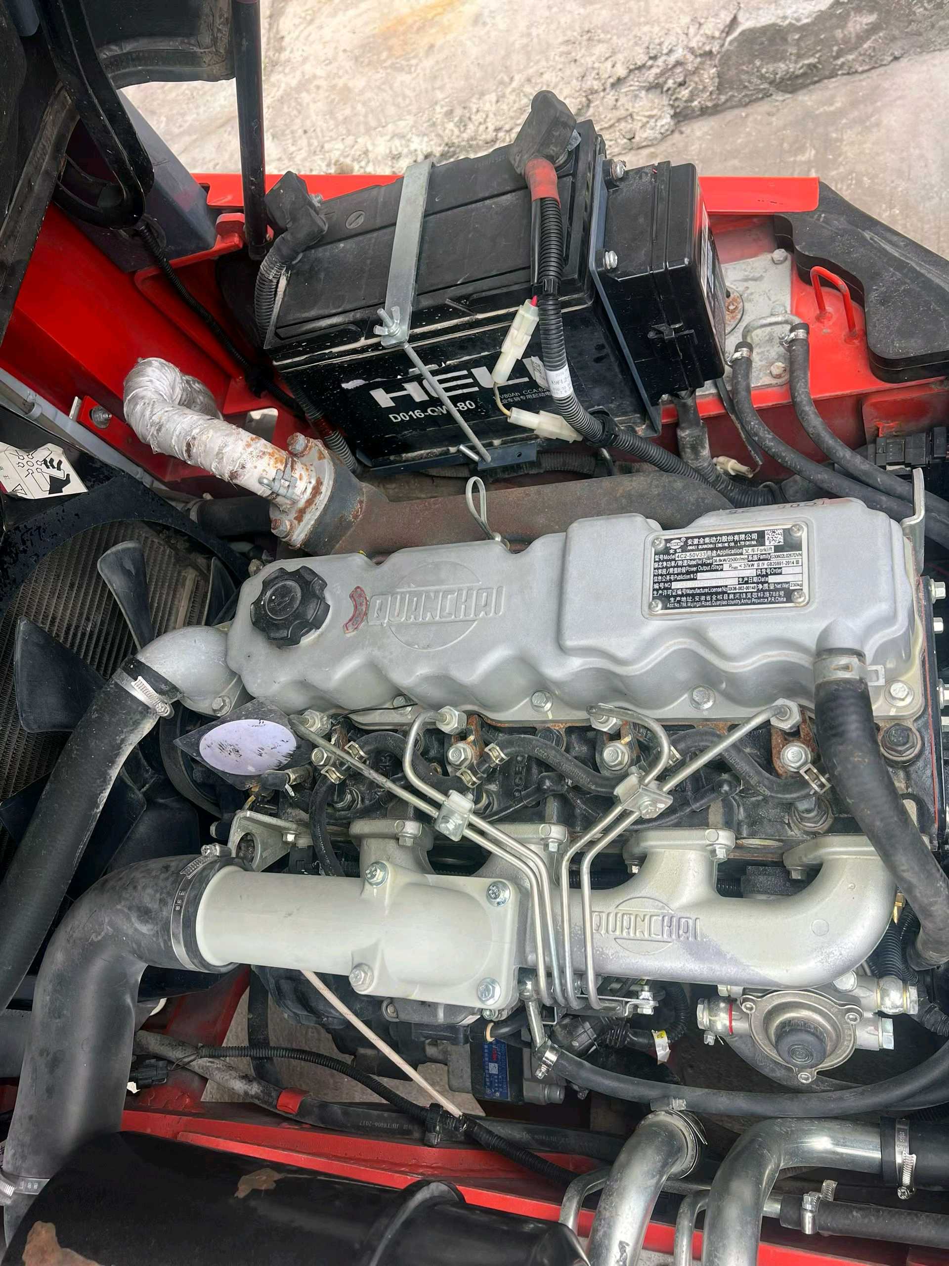 广东省东莞市二手合力3.5吨升高0米柴油叉车