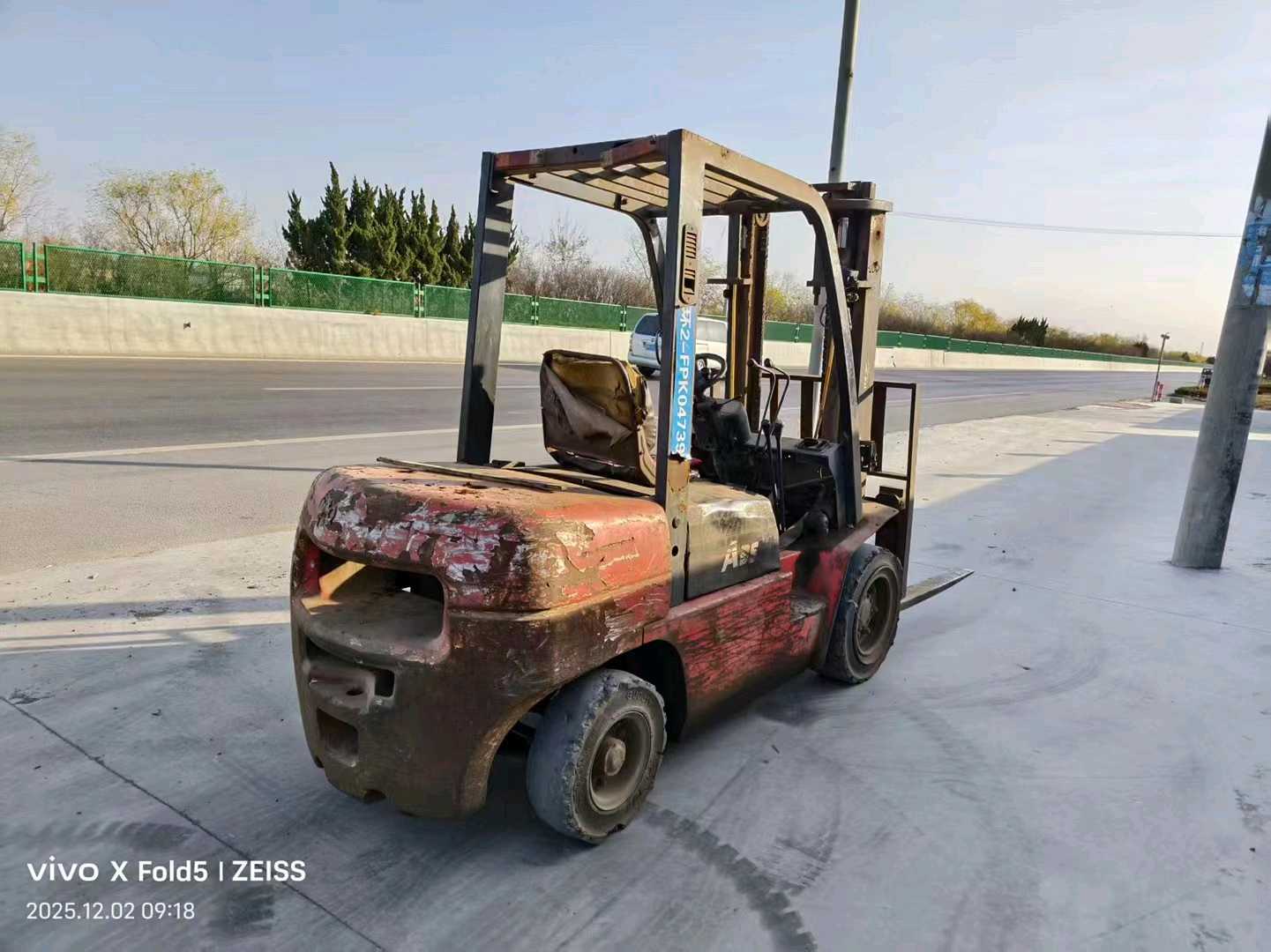 山东省临沂市兰山区沂蒙路223号二手杭叉3.5吨升高0米柴油叉车