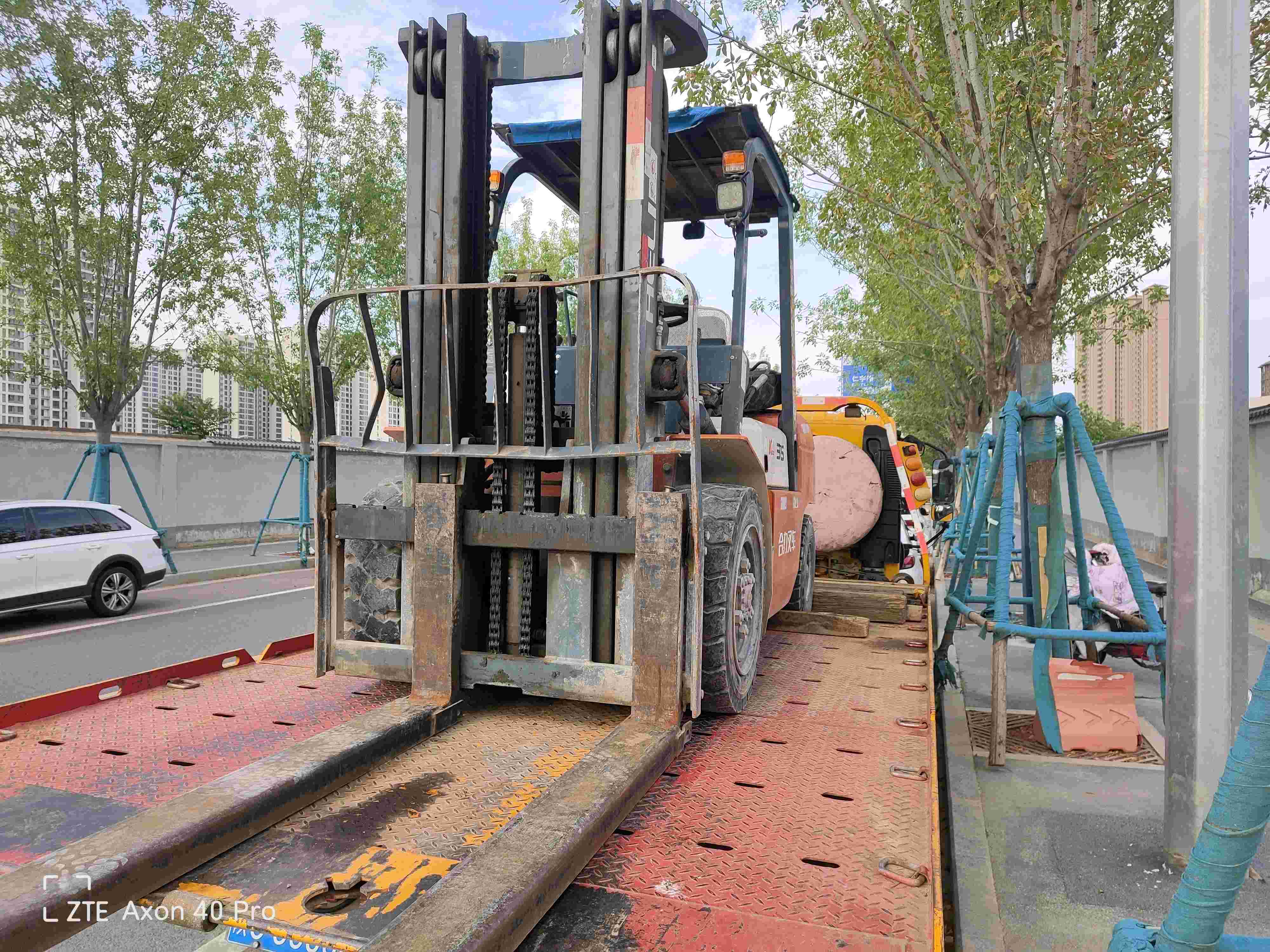 陕西省西安市未央区谭家街道二手合力3.5吨升高0米柴油叉车