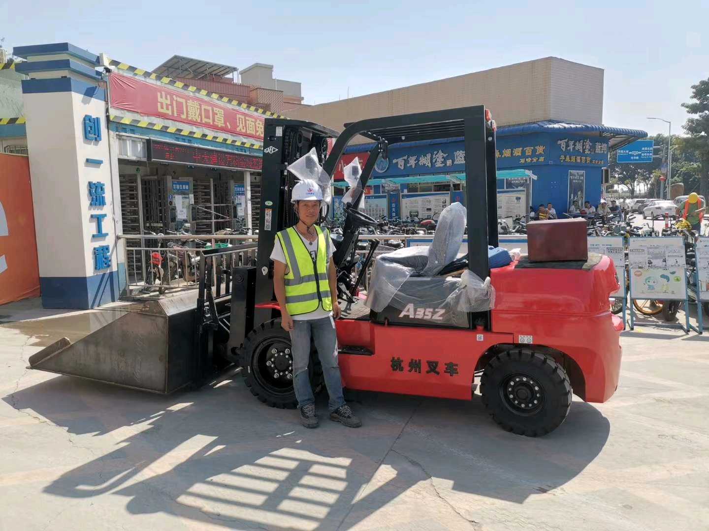 二手杭叉3.5吨柴油叉车出租