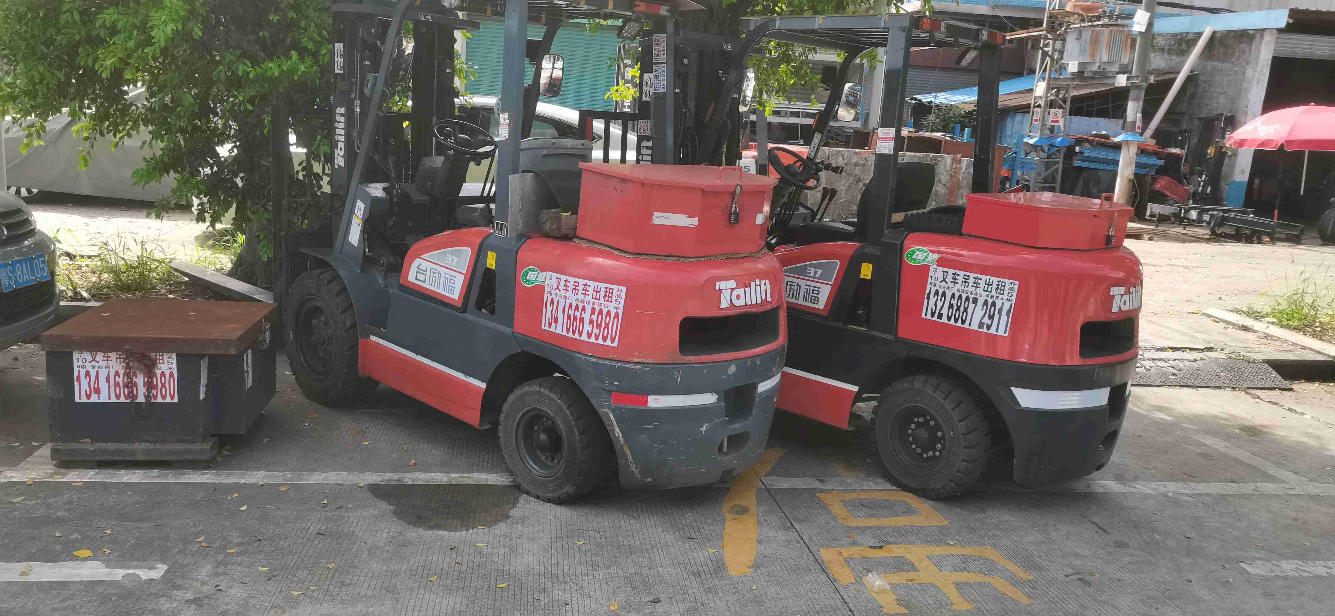 二手台励福3.5吨柴油叉车出租