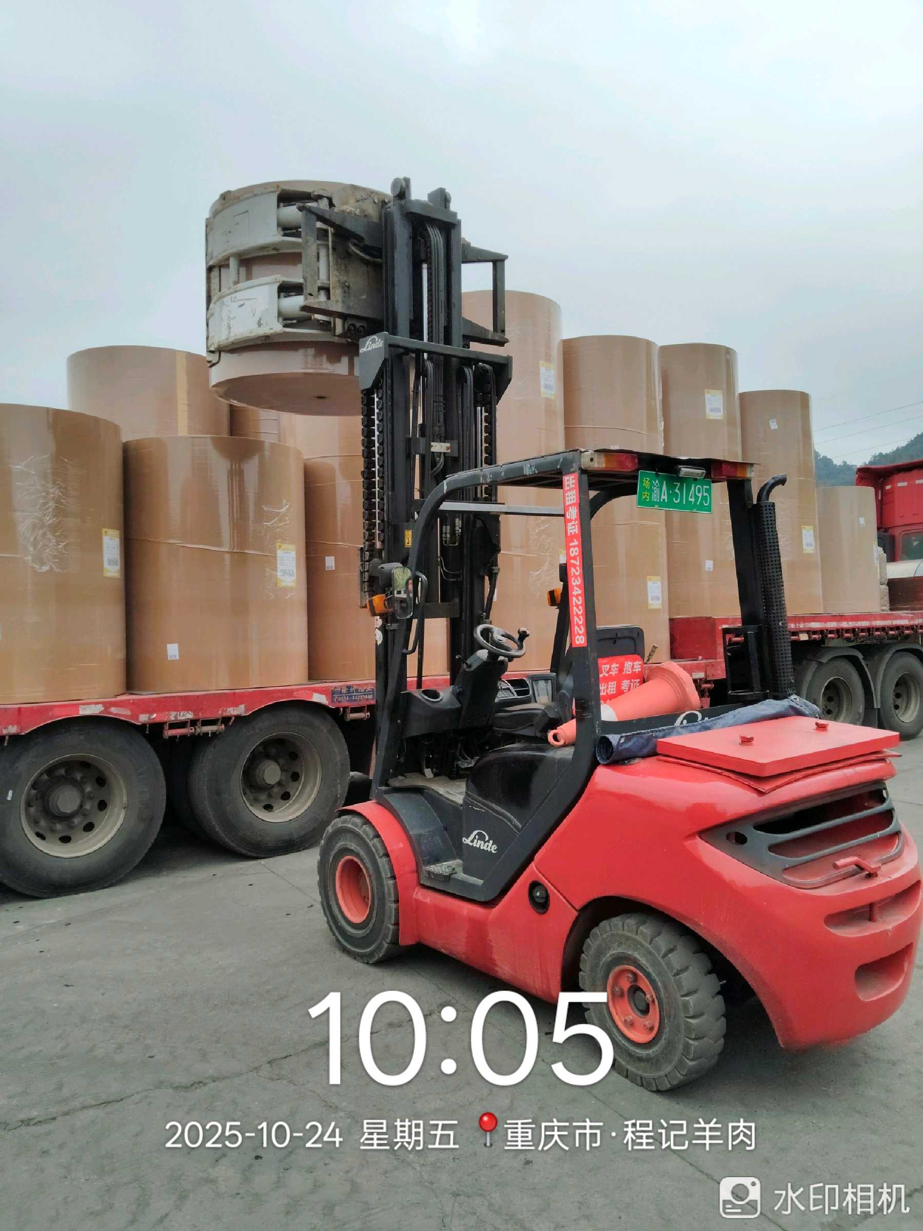 二手林德3.5吨柴油叉车出租