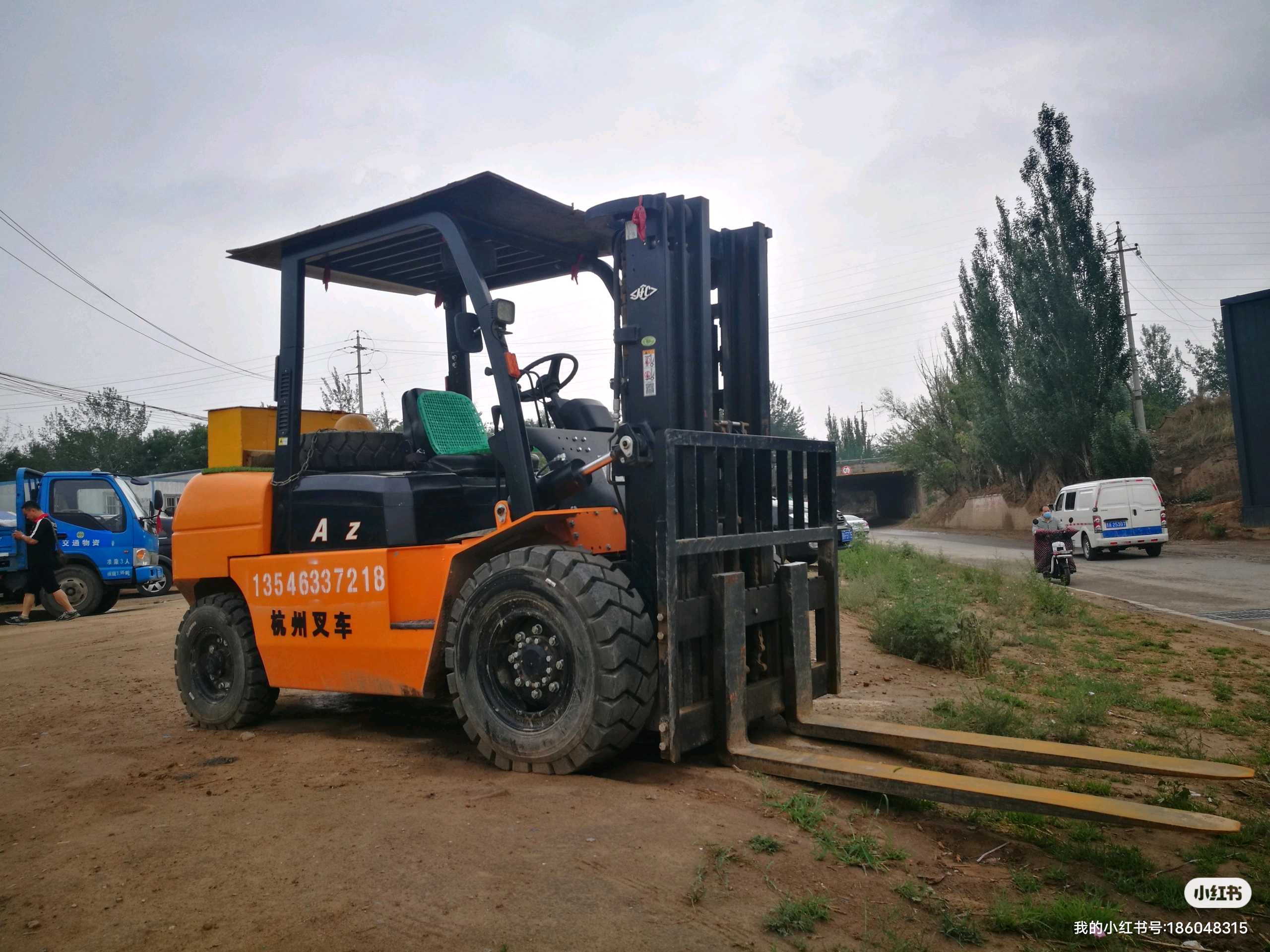 二手杭叉5吨柴油叉车出租