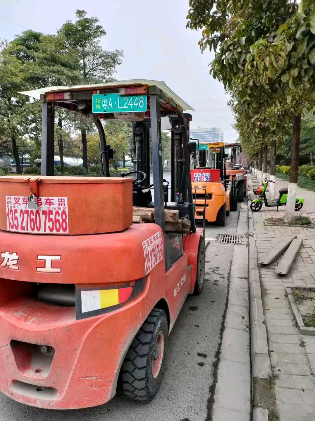 二手龙工3.5吨柴油叉车出租