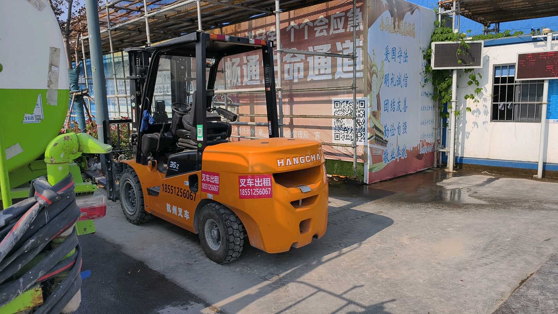 二手杭叉3.5吨柴油叉车出租