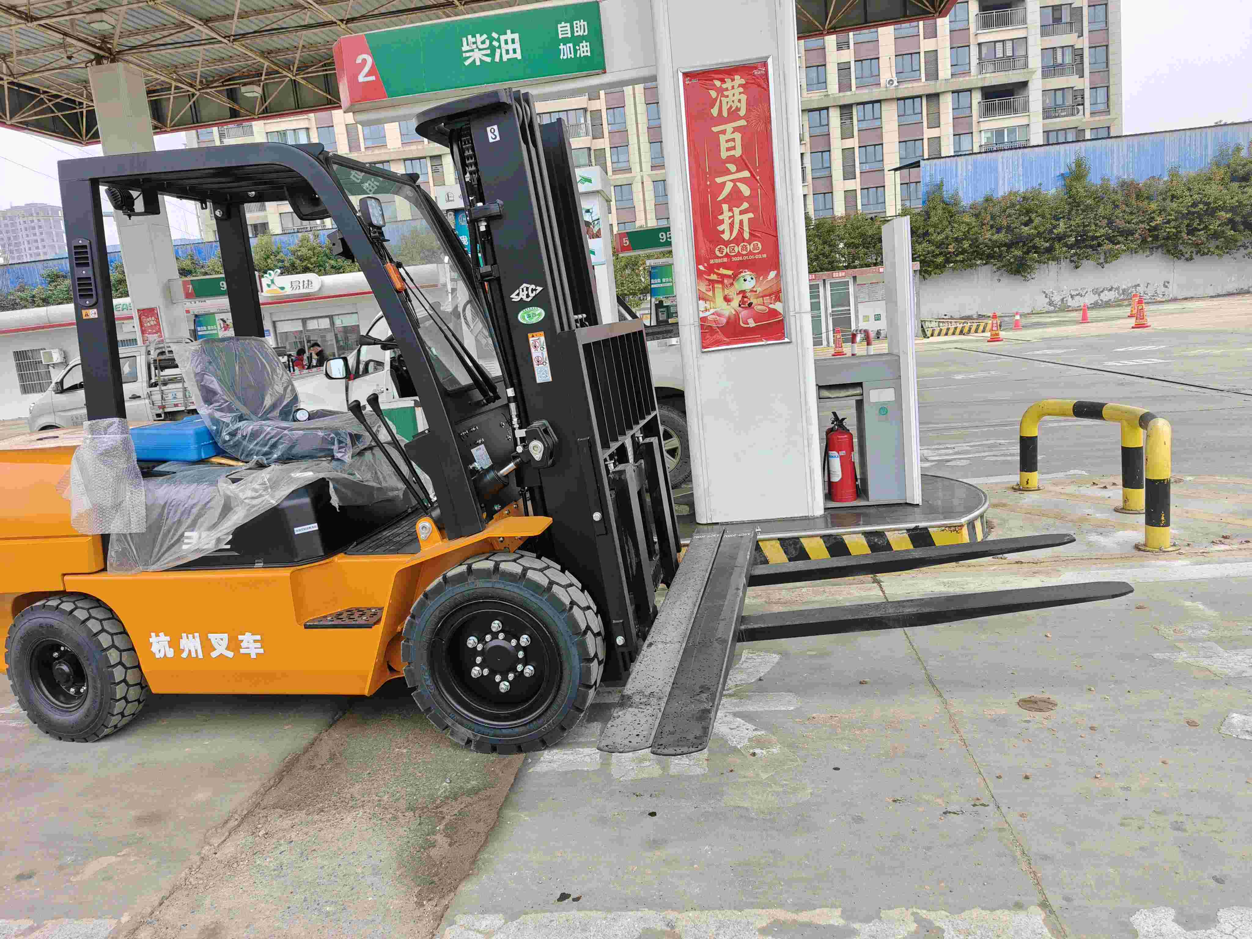 二手杭叉3.5吨柴油叉车出租