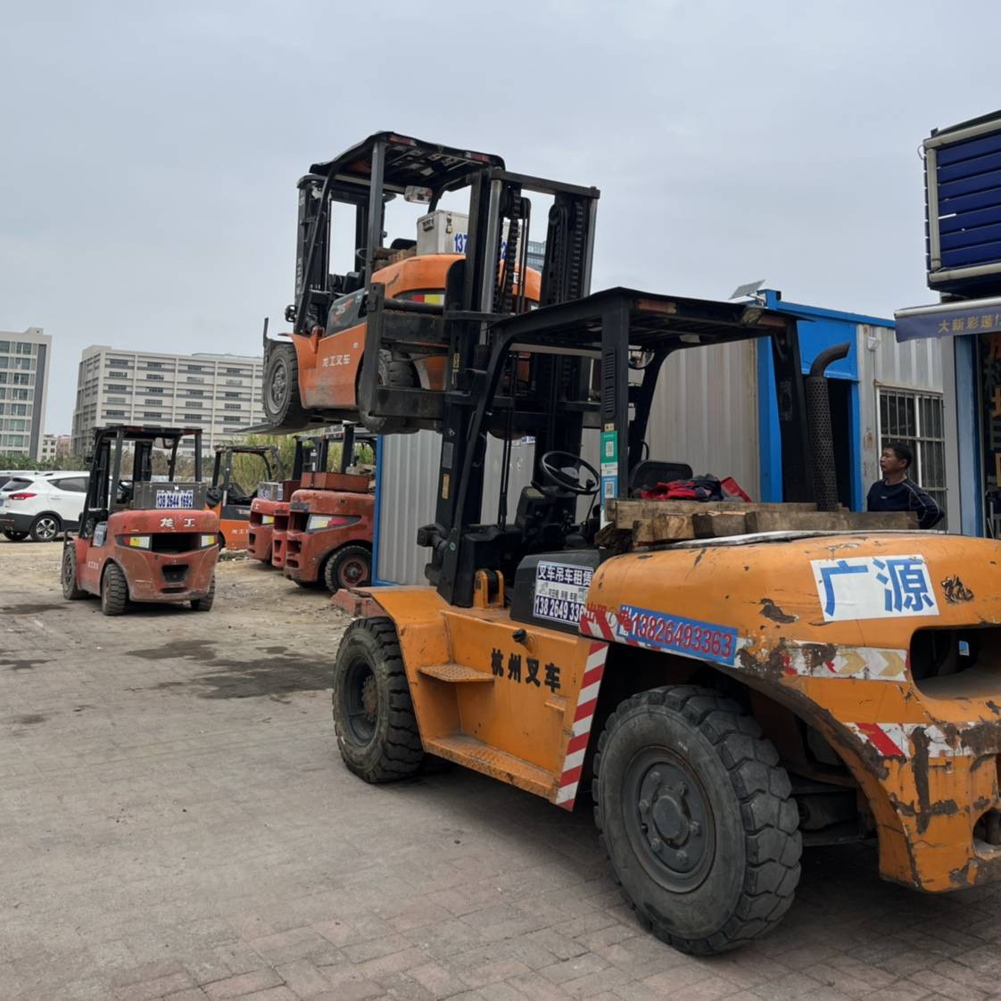 二手杭叉7吨柴油车出租