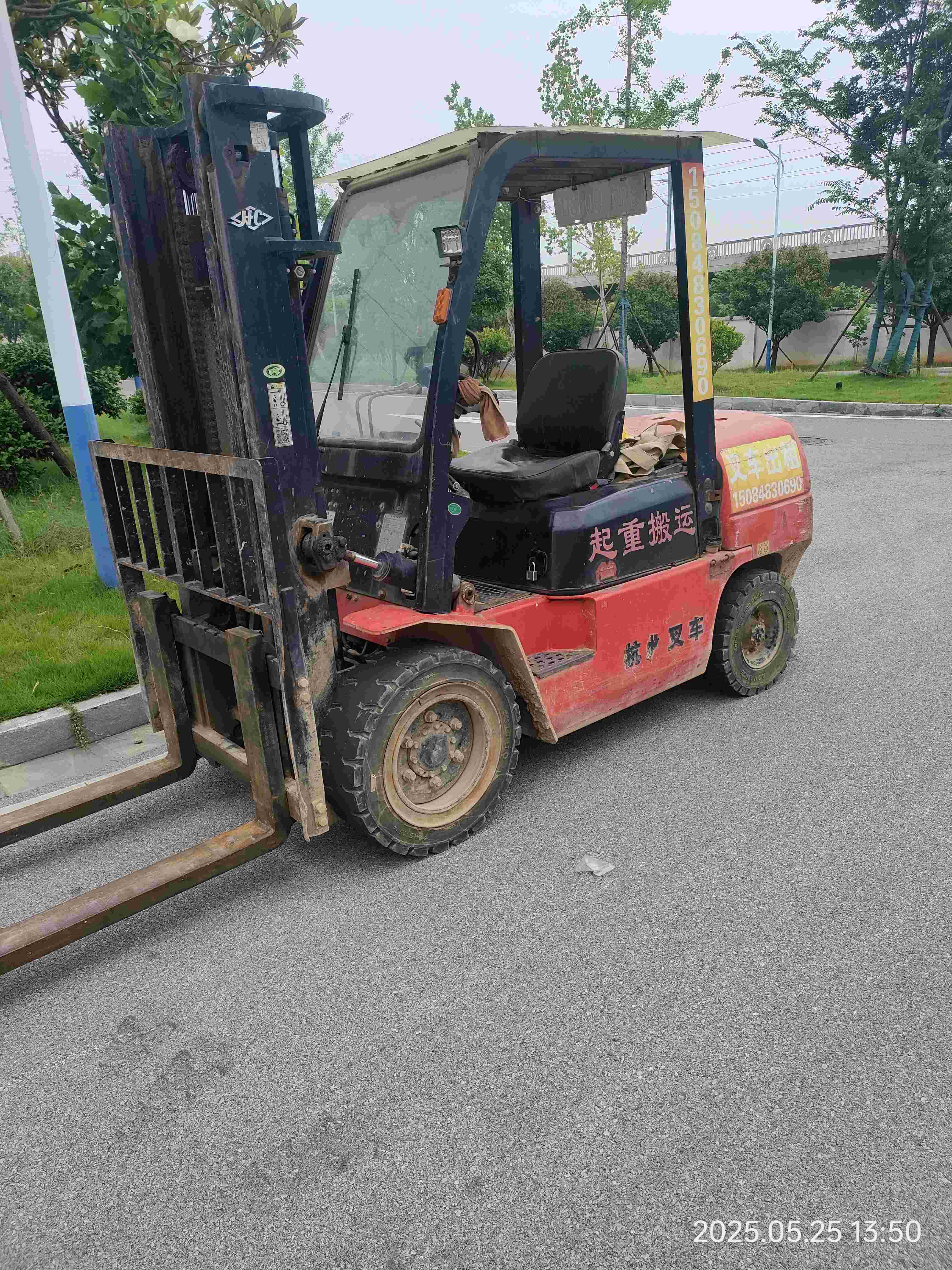 二手杭叉3.8吨柴油叉车出租