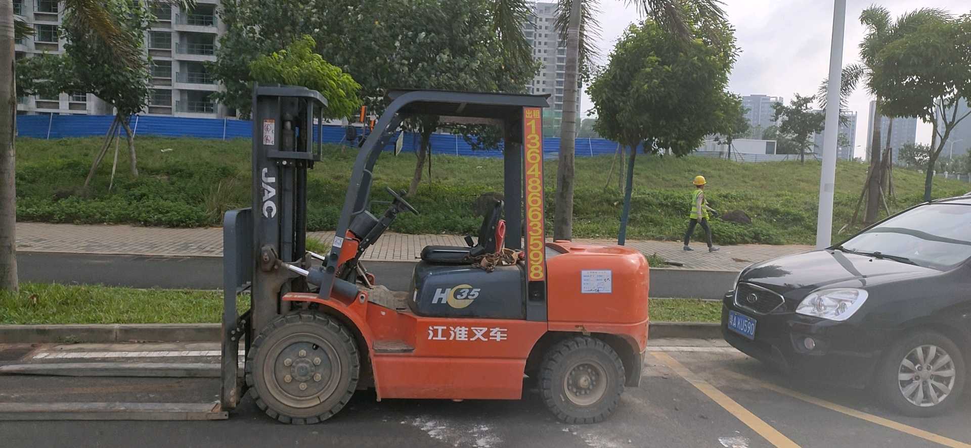 二手江淮3.5吨柴油叉车出租